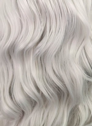 Grey Wavy Lace Front Synthetic Wig LF3227