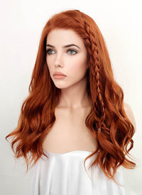 Marvel Black Widow Black Widow Ginger Wavy Lace Front Synthetic Wig LF3229