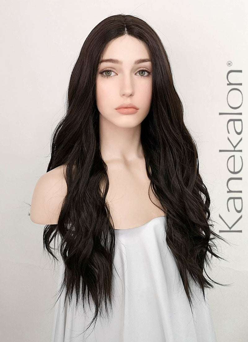 Brunette Wavy Lace Front Synthetic Wig LF3232