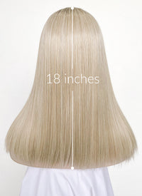 Mixed Blonde With Dark Roots Straight Lace Front Synthetic Wig LF3235