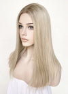Mixed Blonde With Dark Roots Straight Lace Front Synthetic Wig LF3235