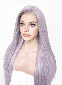 Pastel Purple Straight Lace Front Kanekalon Synthetic Wig LF3239