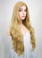 Wavy Blonde Lace Front Synthetic Wig LF323