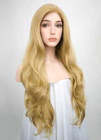 Wavy Blonde Lace Front Synthetic Wig LF323