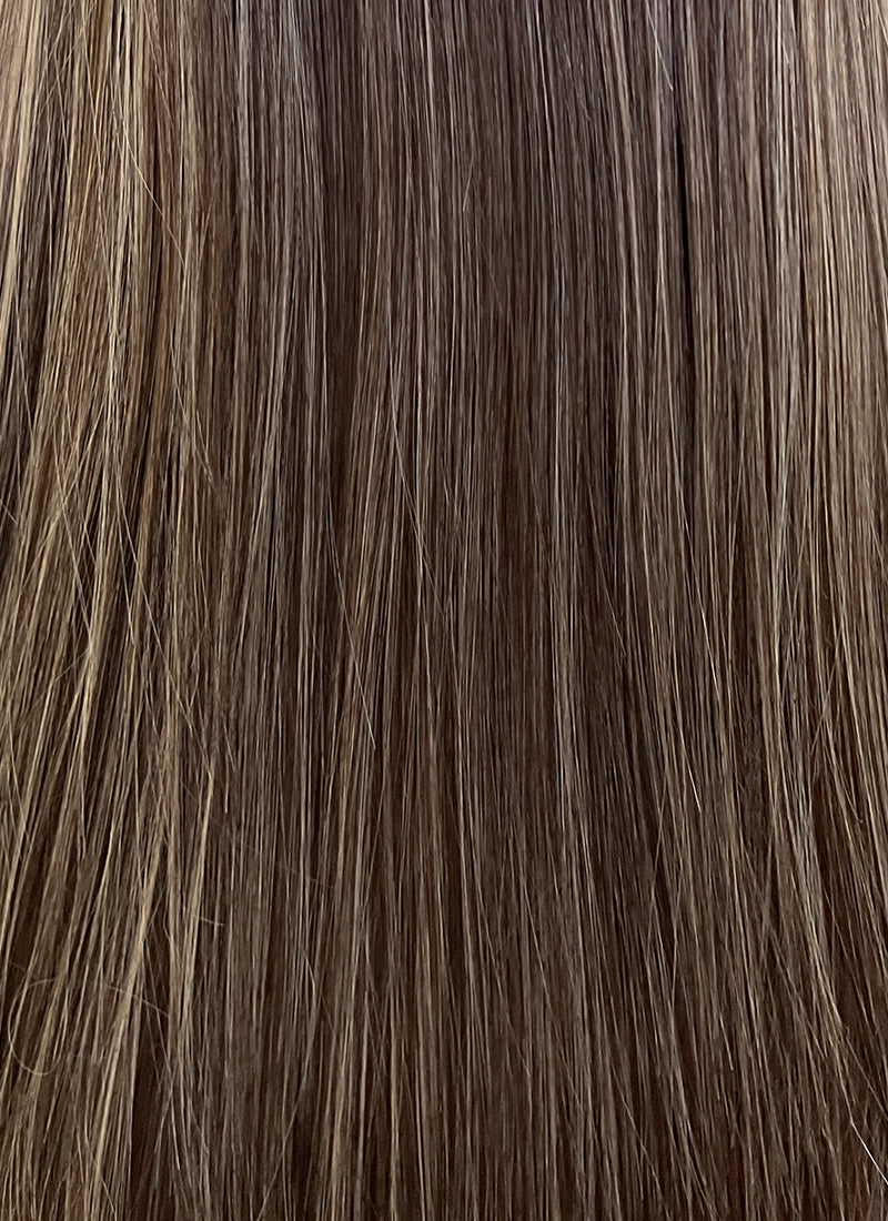 Brown Mixed Blonde Straight Lace Front Kanekalon Synthetic Wig LF3266