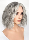 Mixed Grey Curly Lace Front Synthetic Hair Wig LF3313