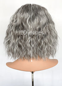 Mixed Grey Curly Lace Front Synthetic Hair Wig LF3313
