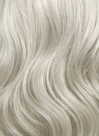 Pastel Blondish Grey Wavy Bob Lace Front Synthetic Wig LF369