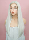 Straight White Lace Front Synthetic Wig LF387