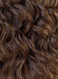 Brunette Wavy Lace Front Synthetic Men's Wig LF407G