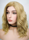 Blonde Wavy Lace Front Synthetic Wig LF418
