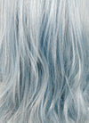 Ash Blue Straight Lace Front Synthetic Wig LF5006