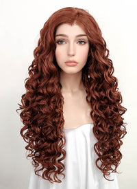 Auburn Curly Lace Front Synthetic Wig LF5027