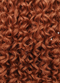 Auburn Curly Lace Front Synthetic Wig LF5107