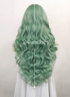 Pastel Green Wavy Lace Front Synthetic Wig LF5117