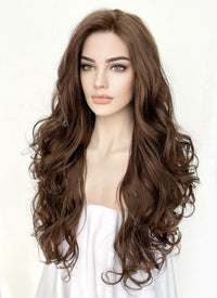 Brunette Wavy Lace Front Synthetic Wig LF5150