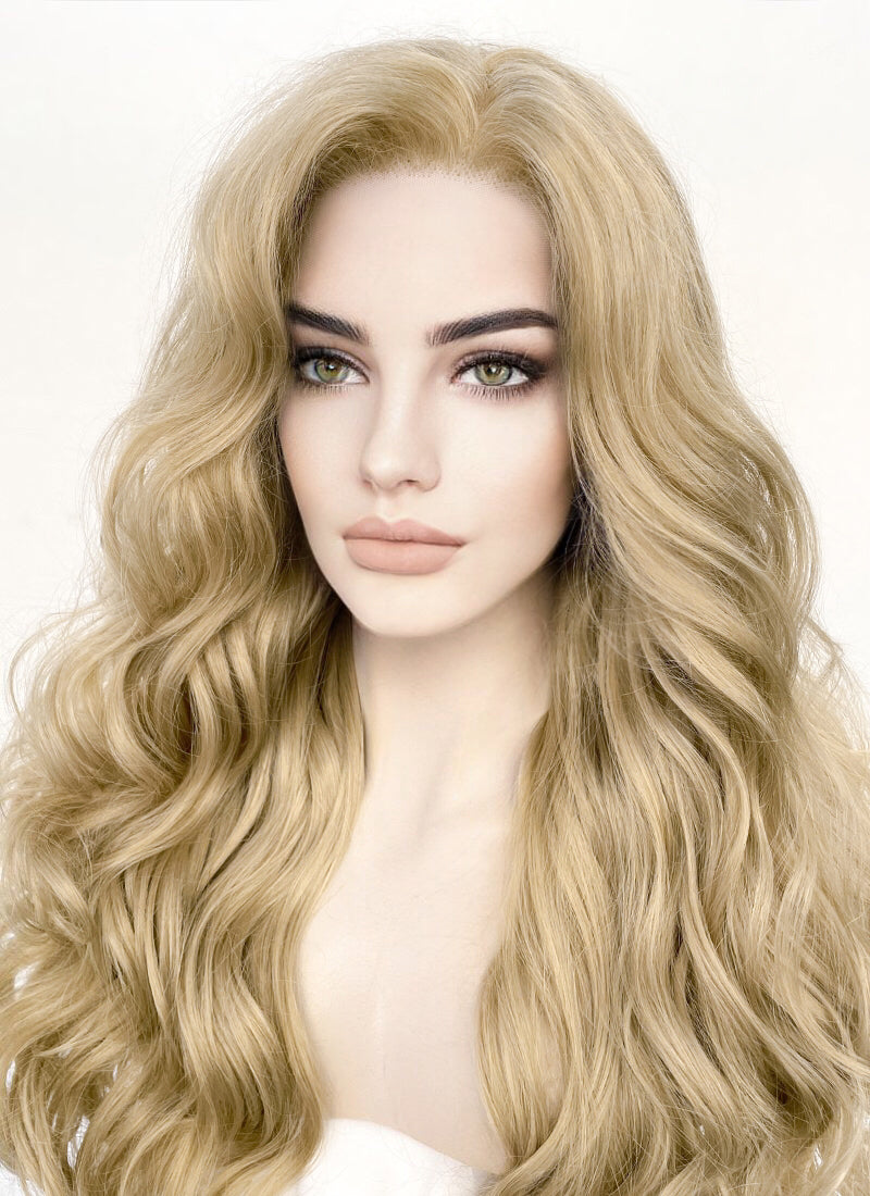 Blonde Wavy Lace Front Synthetic Wig LF5158