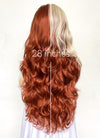 Ginger With Blonde Wavy Lace Front Synthetic Wig LF5166