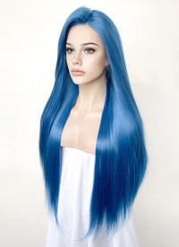 Blue Straight Lace Front Synthetic Hair Wig LF5170