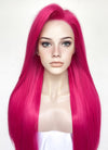 Hot Pink Straight Lace Front Synthetic Hair Wig LF5171