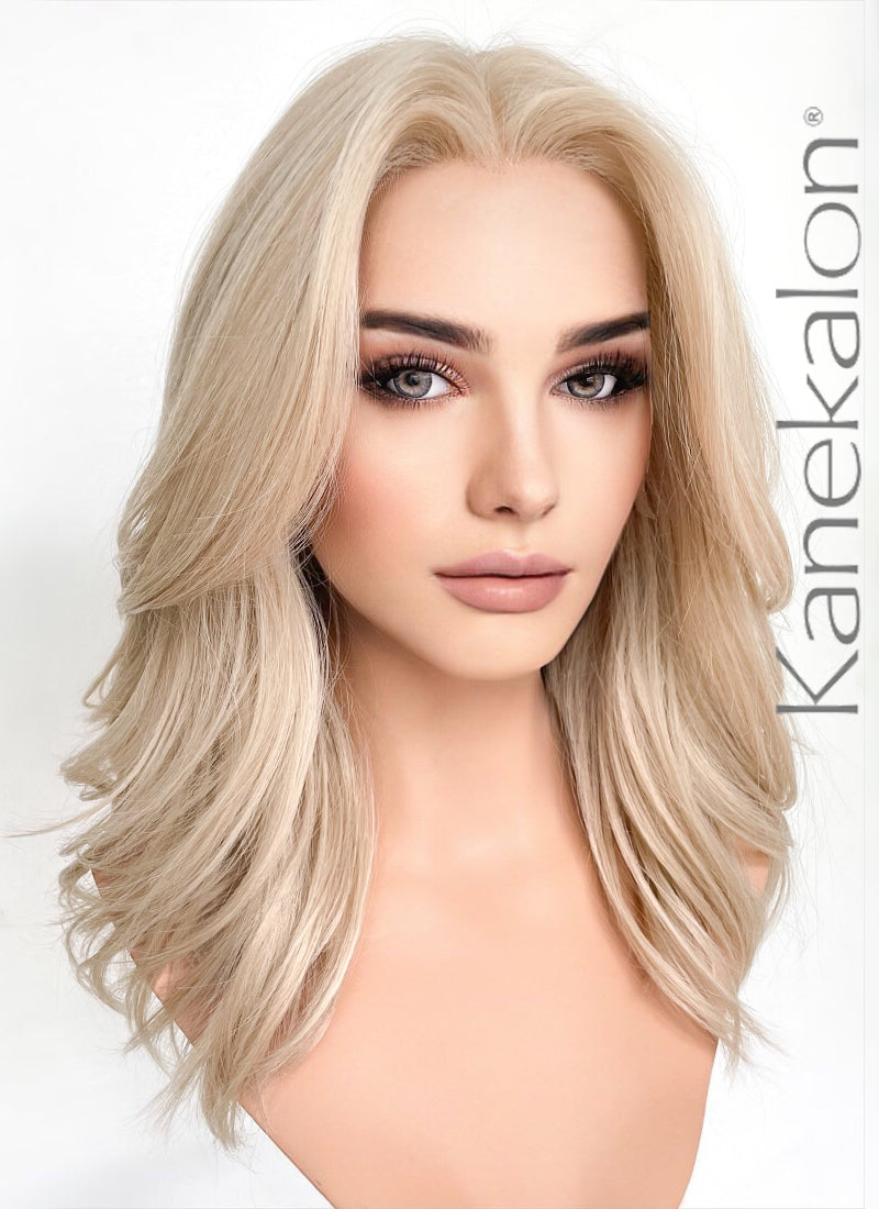 Blonde Wavy Lace Front Kanekalon Synthetic Wig LF6013