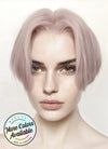 Pastel Pale Plum Straight Lace Front Synthetic Wig LF6017