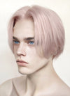 Pastel Pale Plum Straight Lace Front Synthetic Men's Wig LF6017