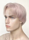 Light Ash Blonde Straight Lace Front Synthetic Men's Wig LF6020