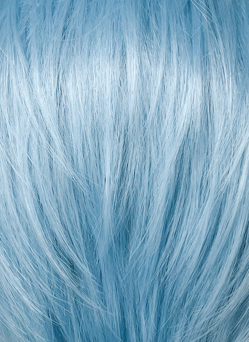 Pastel Blue Straight Lace Front Synthetic Men's Wig LF6021 Pastel Blue Straight Lace Front Synthetic Men's Wig LF6021