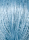 Pastel Blue Straight Lace Front Synthetic Men's Wig LF6021