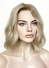 Spider-Man: Across the SpiderVerse Gwen Stacy Ash Blonde With Brown Roots Wavy Lace Front Synthetic Wig LF6026