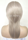 Pastel Grey Blonde Wolf Cut Straight Lace Front Synthetic Hair Men's Wig LF6034