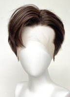 Brunette Straight Lace Front Synthetic Men's Wig LF6037