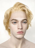 The Hunger Games: The Ballad of Songbirds & Snakes Coriolanus Snow Blonde Wavy Lace Front Synthetic Men's Wig LF6043
