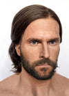 Alan Wake 2 Brunette Wavy Lace Front Synthetic Men's Wig LF6046