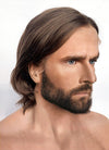 Alan Wake 2 Brunette Wavy Lace Front Synthetic Men's Wig LF6046