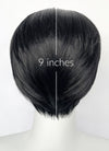 Jet Black Straight Lace Front Synthetic Men's Wig LF6050