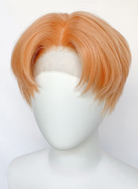 Orange Straight Lace Front Synthetic Men's Wig LF6051