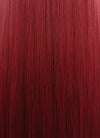 Straight Yaki Red Lace Front Synthetic Wig LF624A