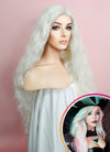 White Wavy Lace Front Synthetic Wig LF741B