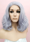 Pastel Lilac Wavy Lace Front Synthetic Wig LF771D
