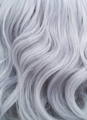 Pastel Lilac Wavy Lace Front Synthetic Wig LF771D