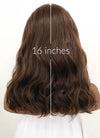 Dark Brown Wavy Lace Front Synthetic Wig LFB1265