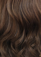 Dark Brown Wavy Lace Front Synthetic Wig LFB1265