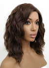 Brunette Wavy Lace Front Synthetic Wig LFB407