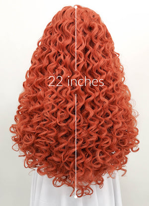 Ginger Spiral Curly Lace Front Synthetic Wig LFB663J