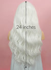 Wavy White Lace Front Synthetic Wig LF388