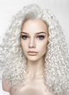 White Curly Lace Front Synthetic Wig LFK5555