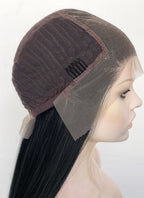 Black Straight 13" x 6" Lace Top Kanekalon Synthetic Hair Wig LFS018