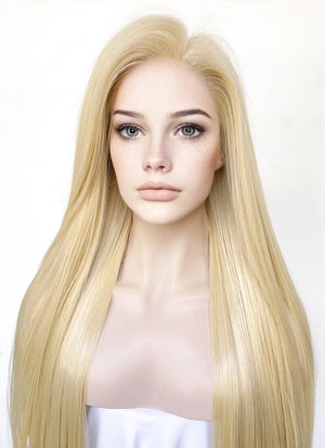 Blonde Straight 13" x 6" Lace Top Kanekalon Synthetic Hair Wig LFS019